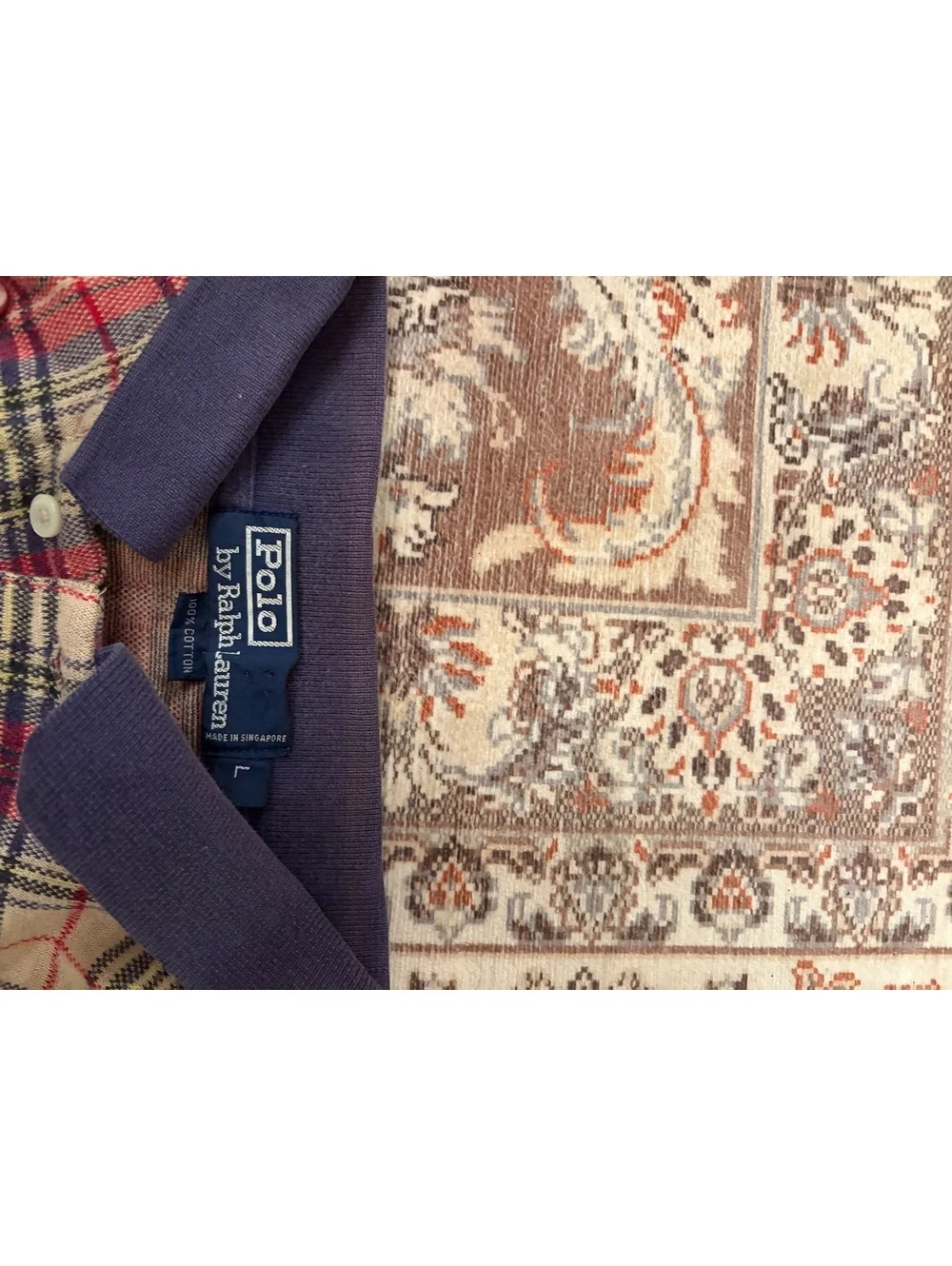Vintage 90s Ralph Lauren Plaid Polo Shirt